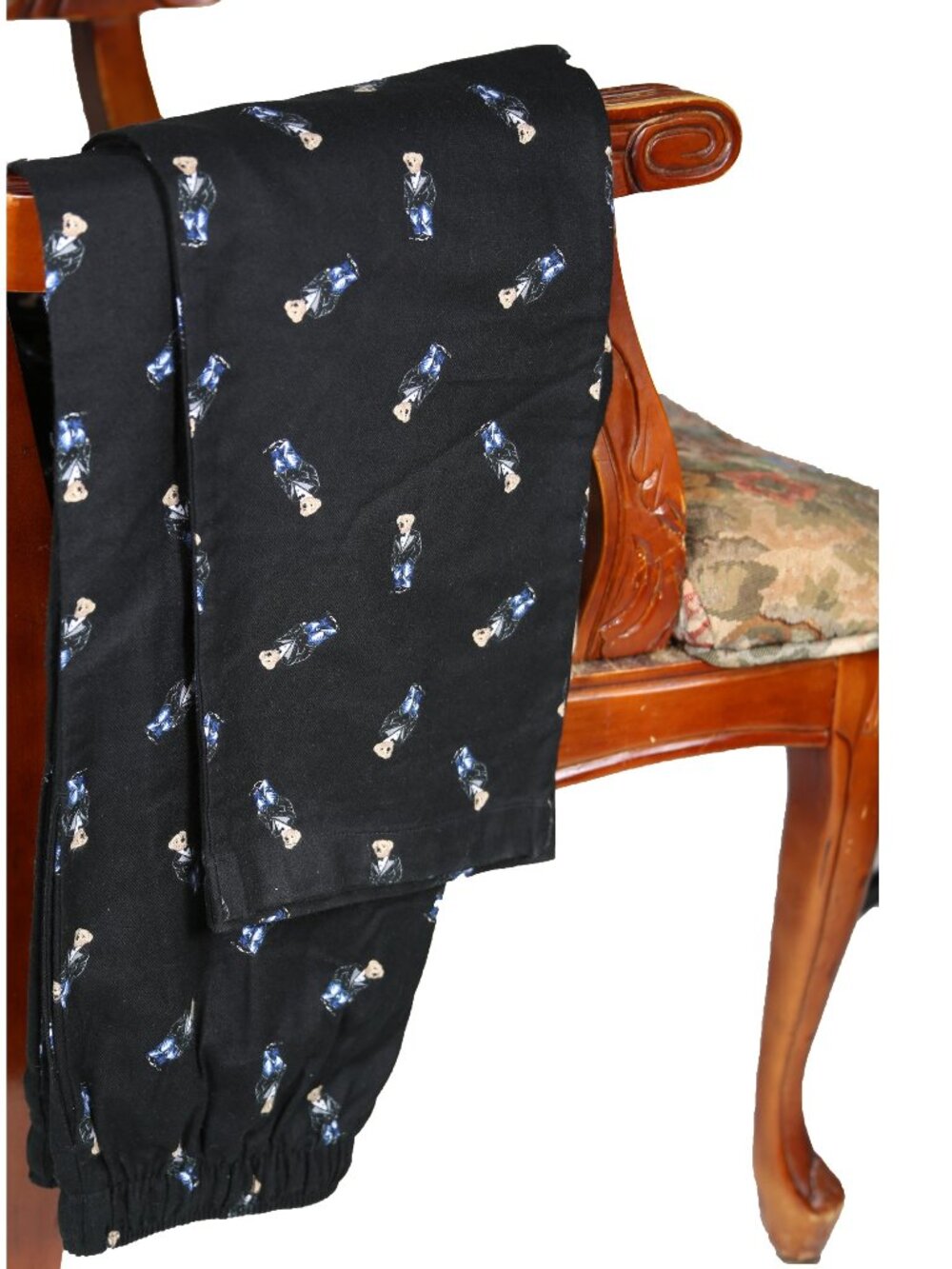 NWT Polo Ralph Lauren Men's Allover Polo Bear Pajama Pants Black M MSRP $65